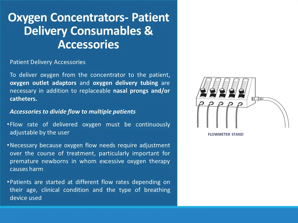 oxygen concentrators patient delivery consumables