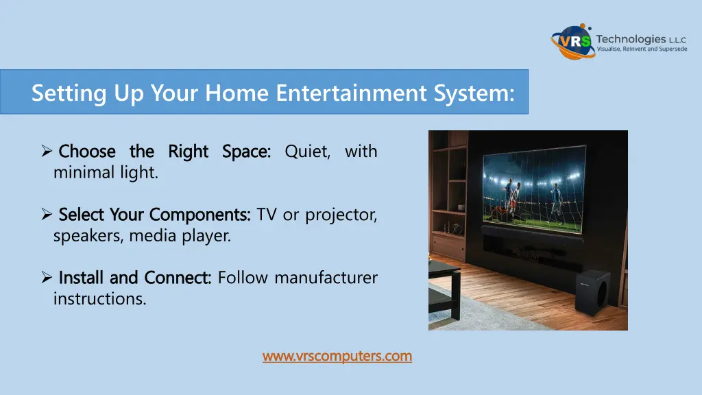 setting up your home entertainment system