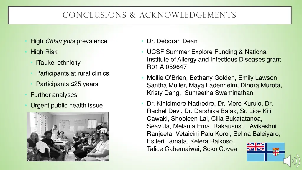 conclusions acknowledgements