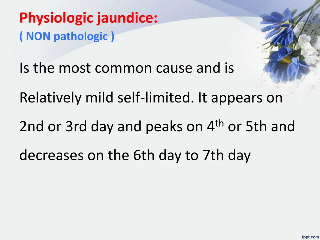 physiologic jaundice non pathologic