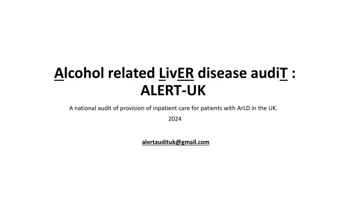 alcohol related liver disease audit alert uk