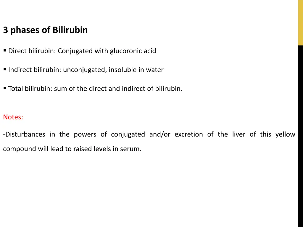 3 phases of bilirubin