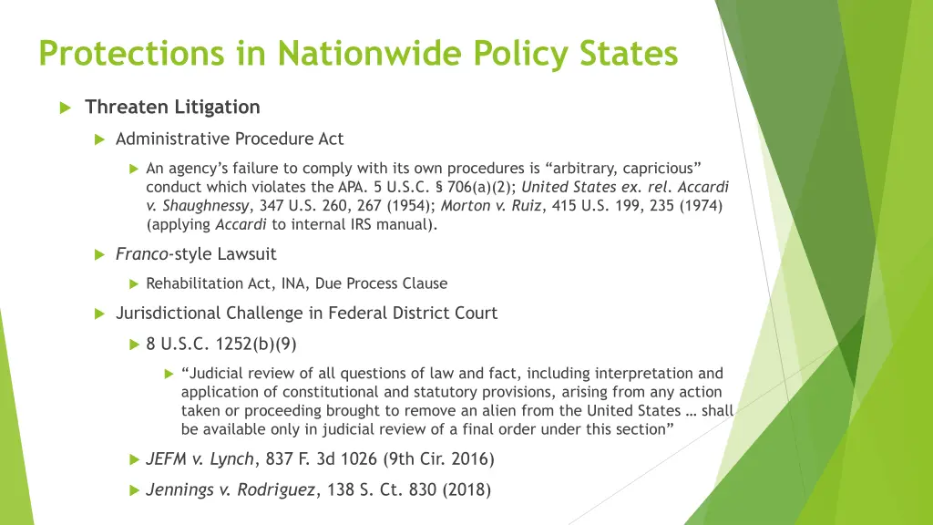 protections in nationwide policy states 1