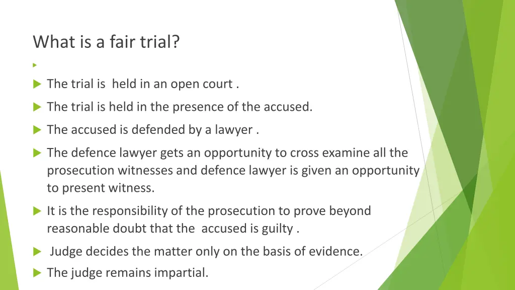 what is a fair trial