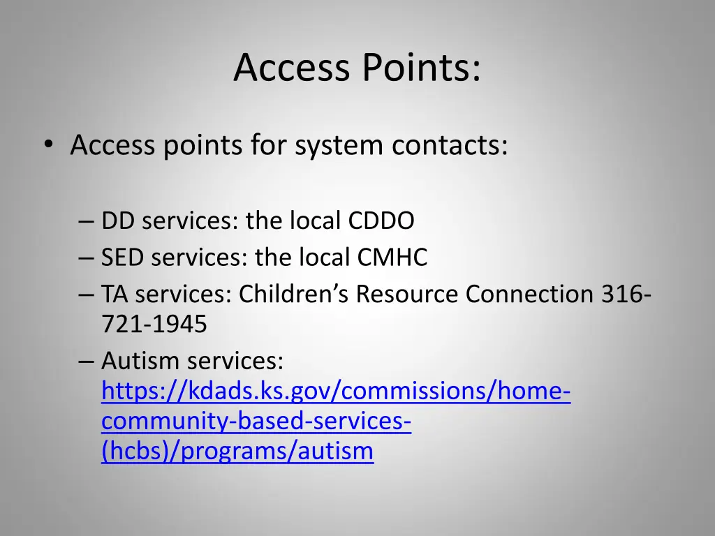 access points