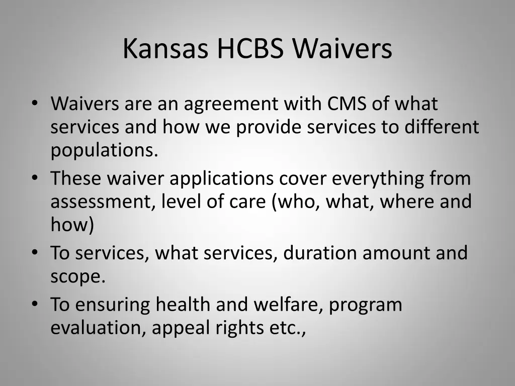 kansas hcbs waivers