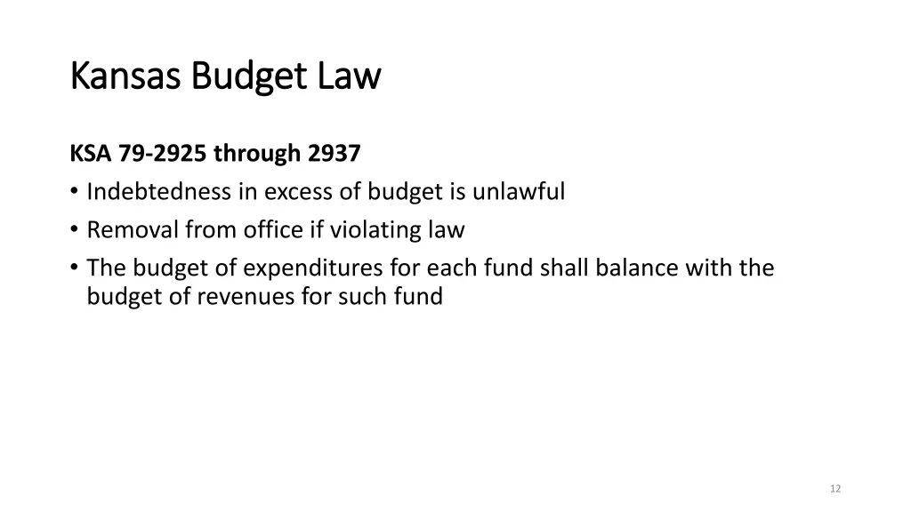 kansas budget law kansas budget law 1