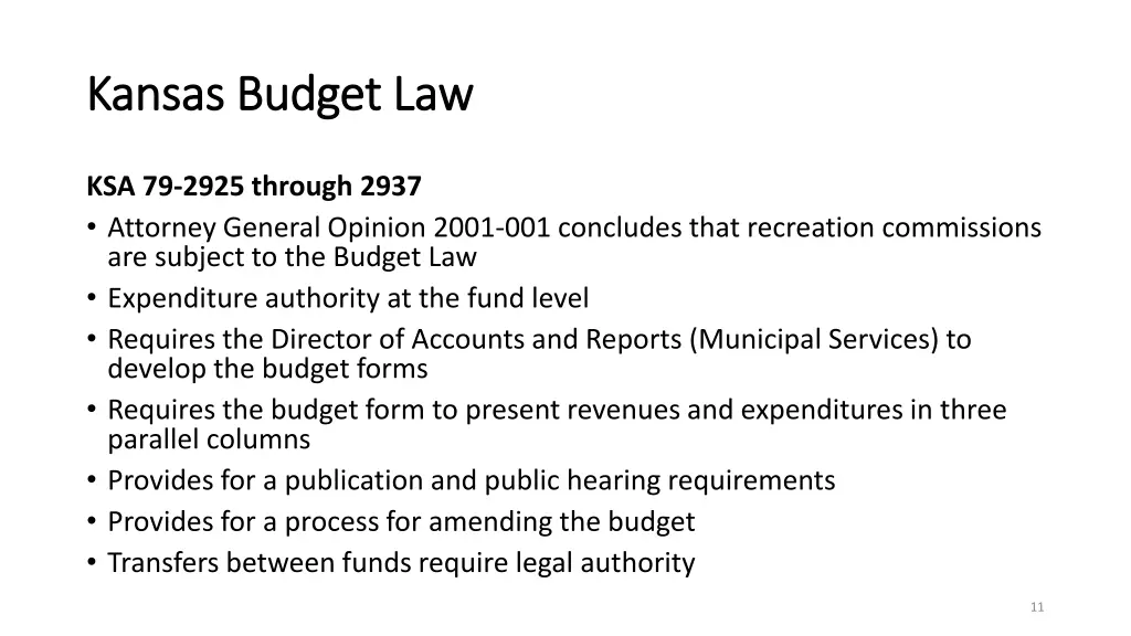 kansas budget law kansas budget law