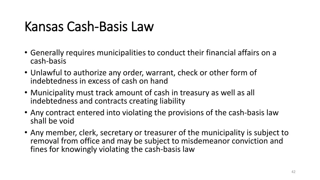 kansas cash kansas cash basis law