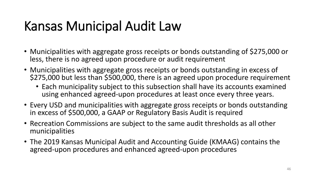 kansas municipal audit law kansas municipal audit 1