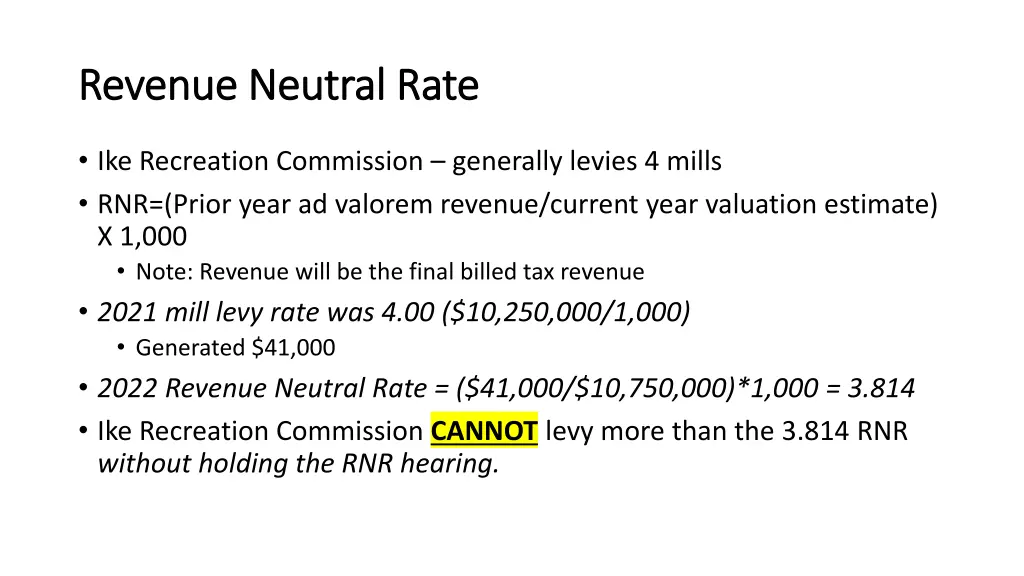 revenue neutral rate revenue neutral rate 1