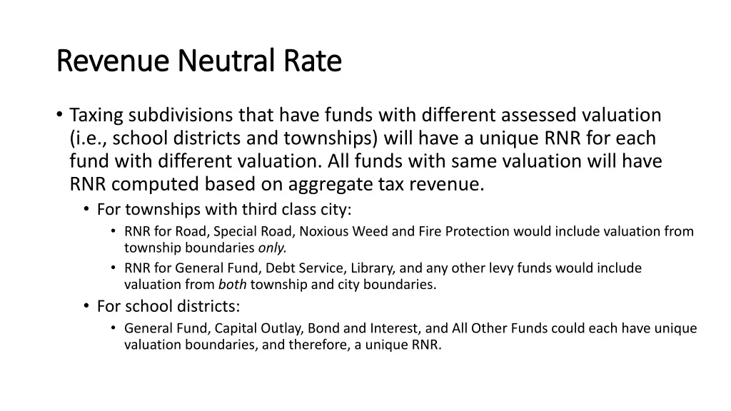 revenue neutral rate revenue neutral rate 3