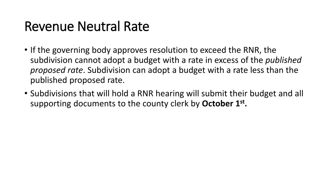 revenue neutral rate revenue neutral rate 5