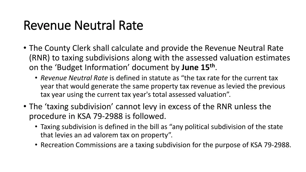 revenue neutral rate revenue neutral rate