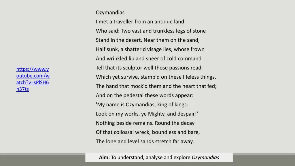 ozymandias