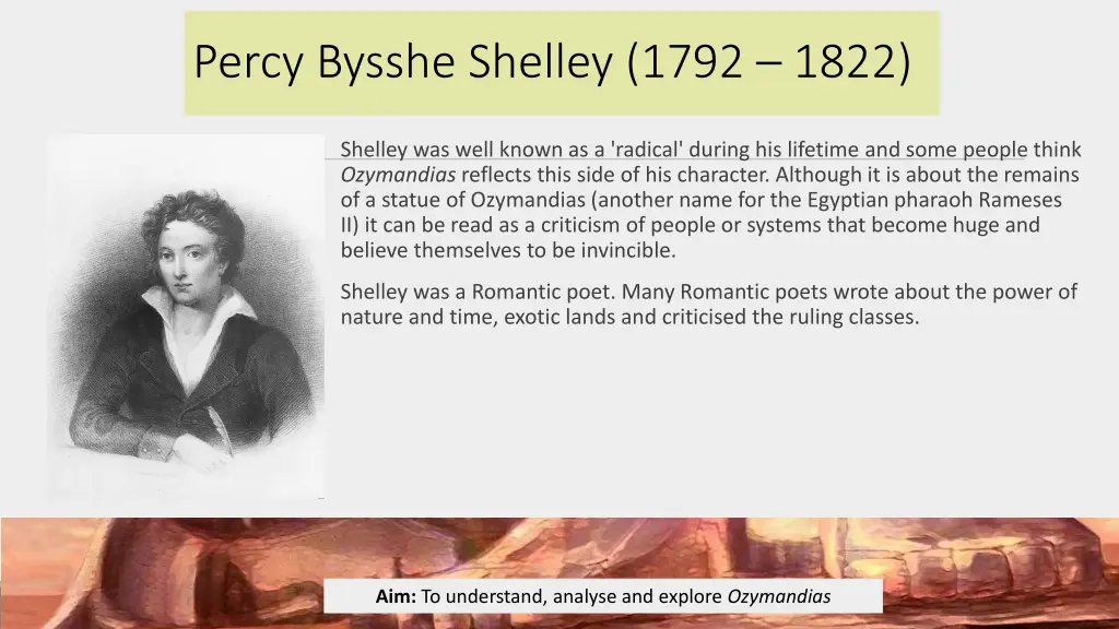 percy bysshe shelley 1792 1822