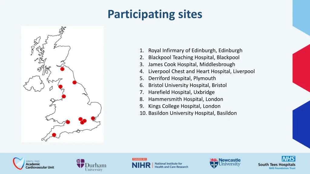 participating sites