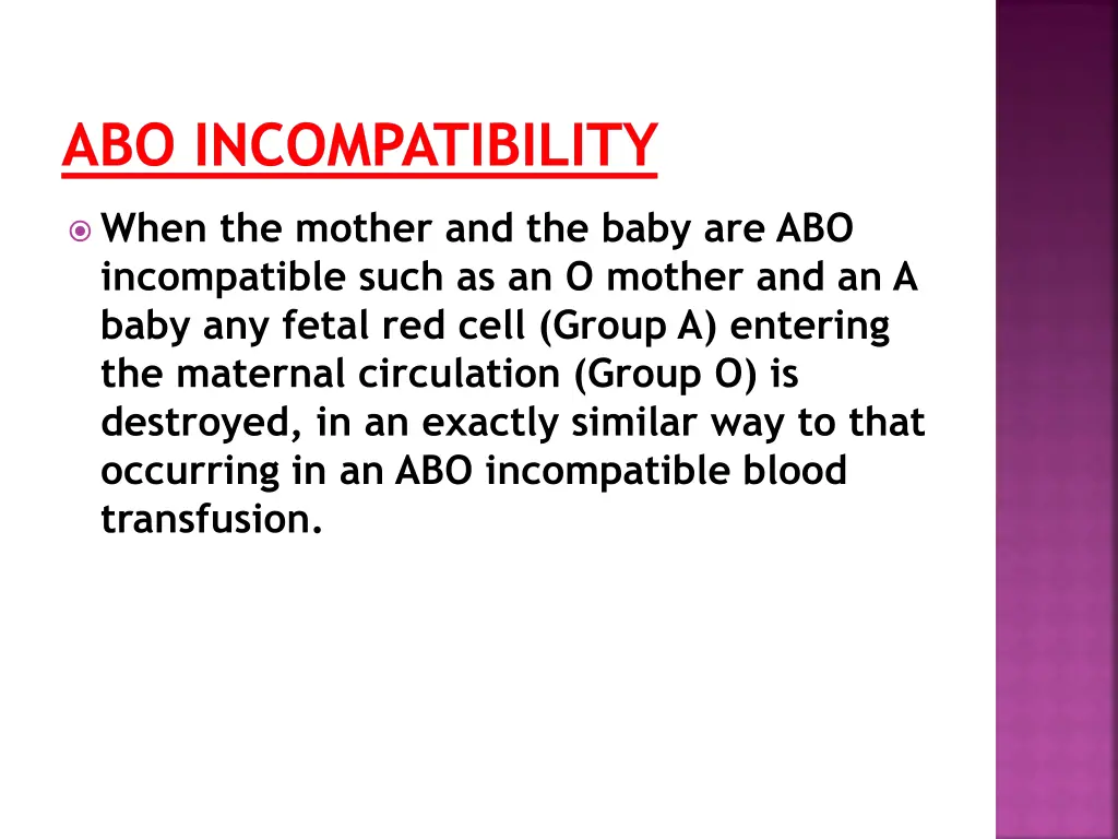 abo incompatibility