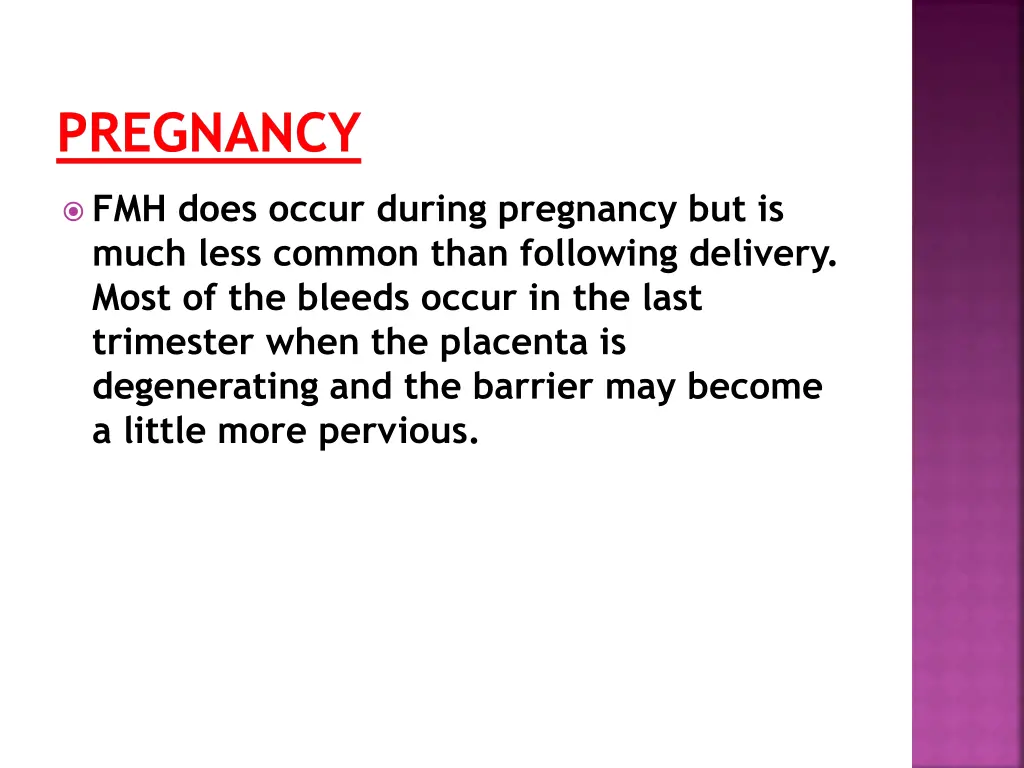 pregnancy