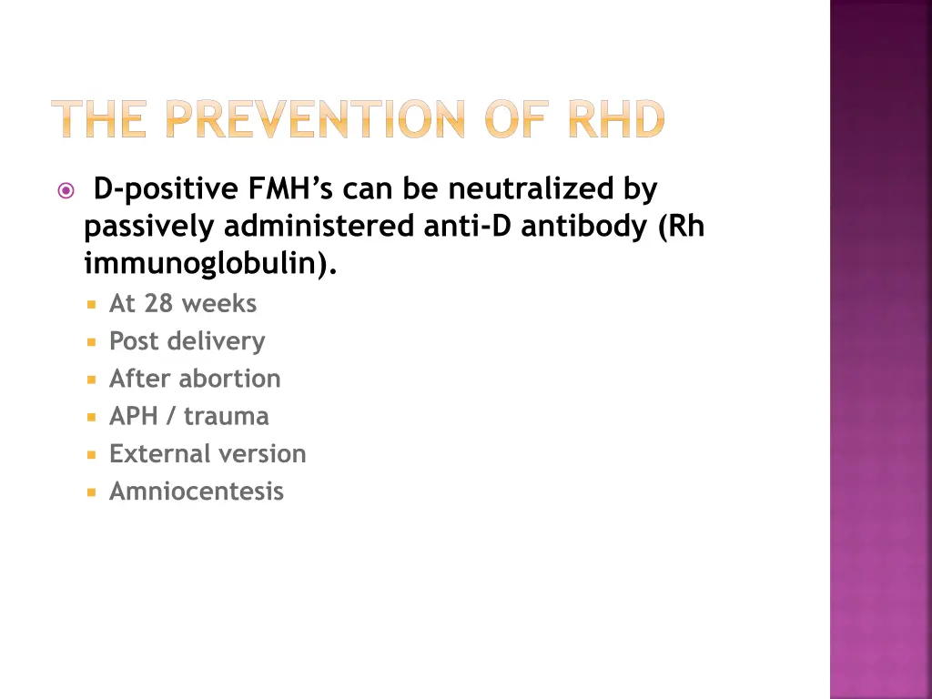 the prevention of rhd