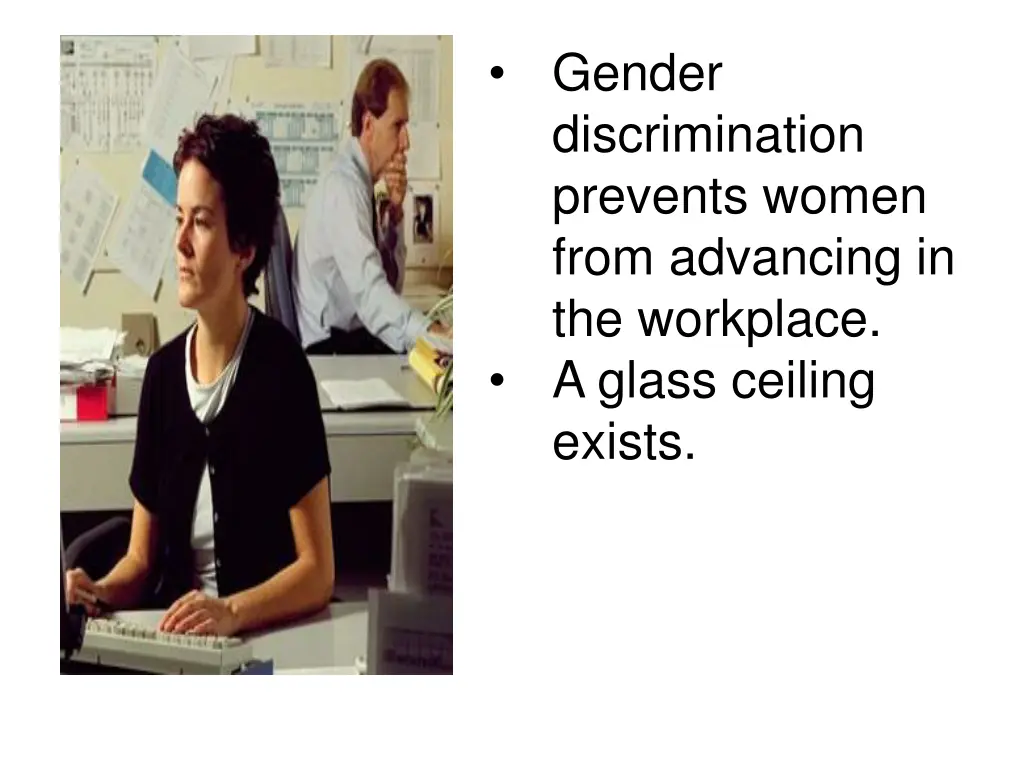 gender discrimination prevents women from