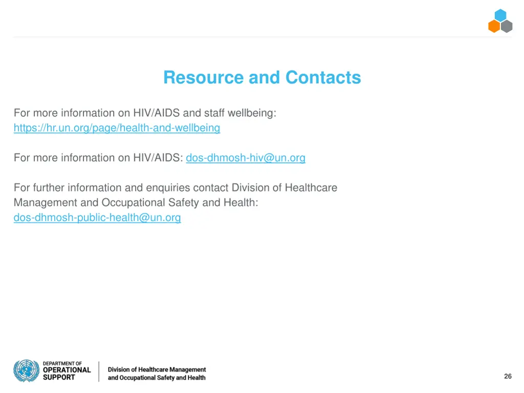 resource and contacts