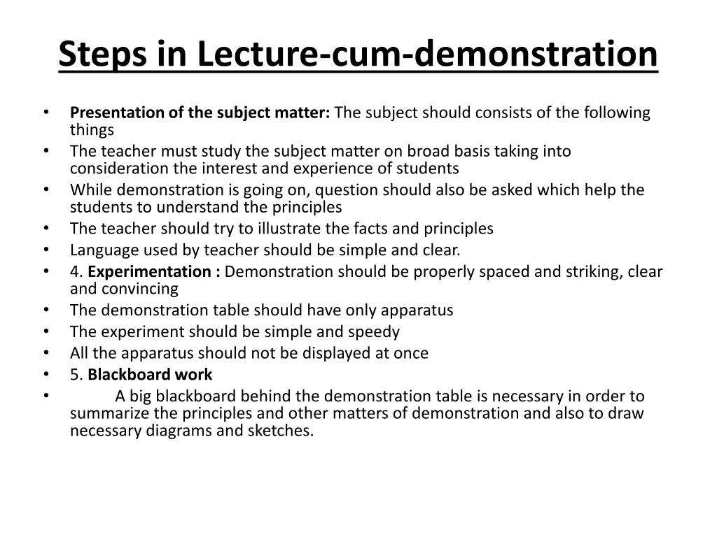 steps in lecture cum demonstration 1