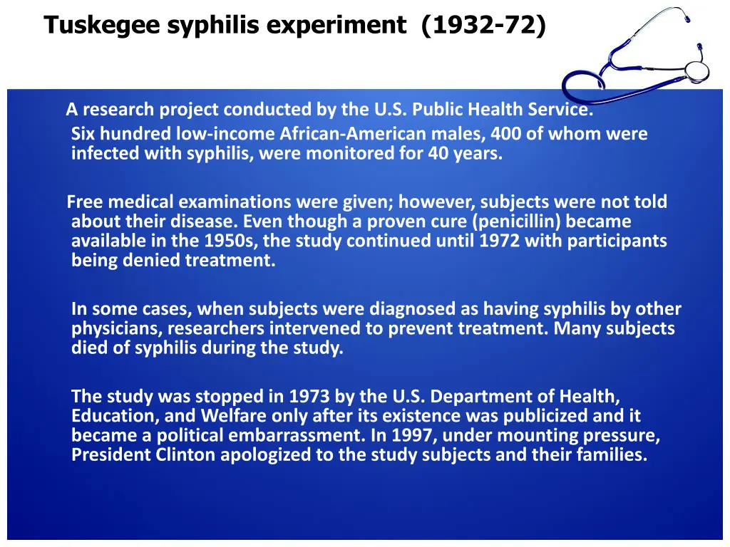 tuskegee syphilis experiment 1932 72