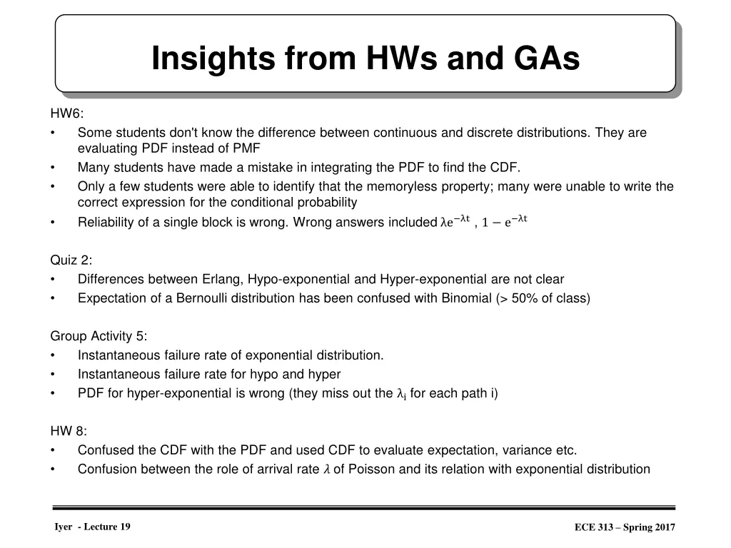 insights from hws and gas