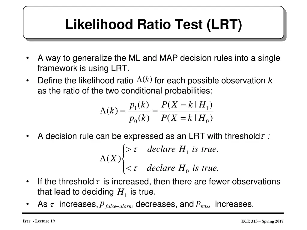 likelihood ratio test lrt