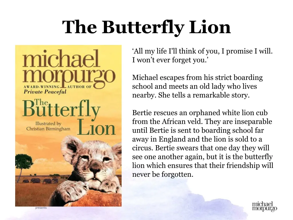 the butterfly lion