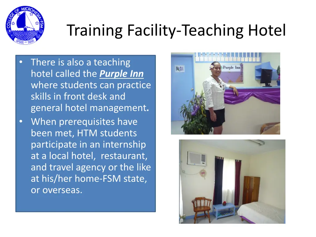 training facility teaching hotel