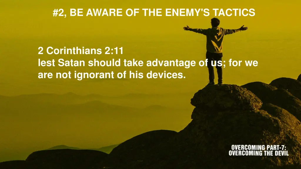 2 be aware of the enemy s tactics