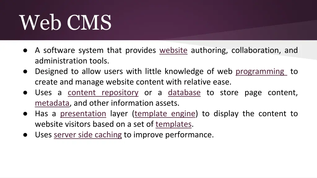 web cms