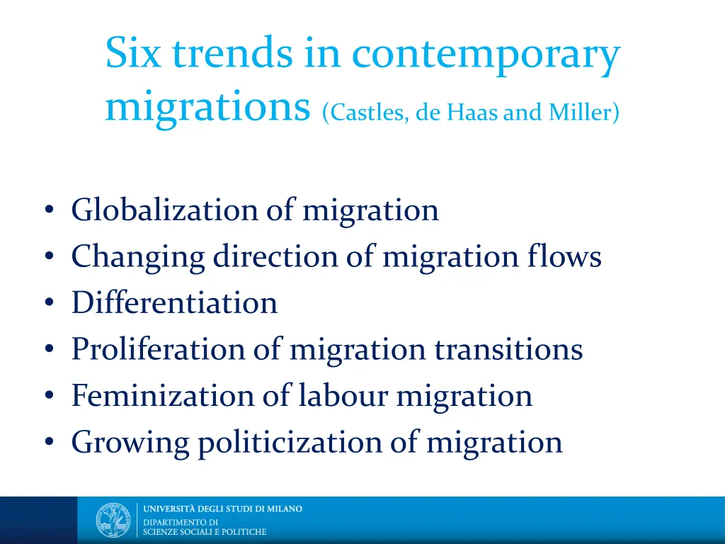 six trends in contemporary migrations castles