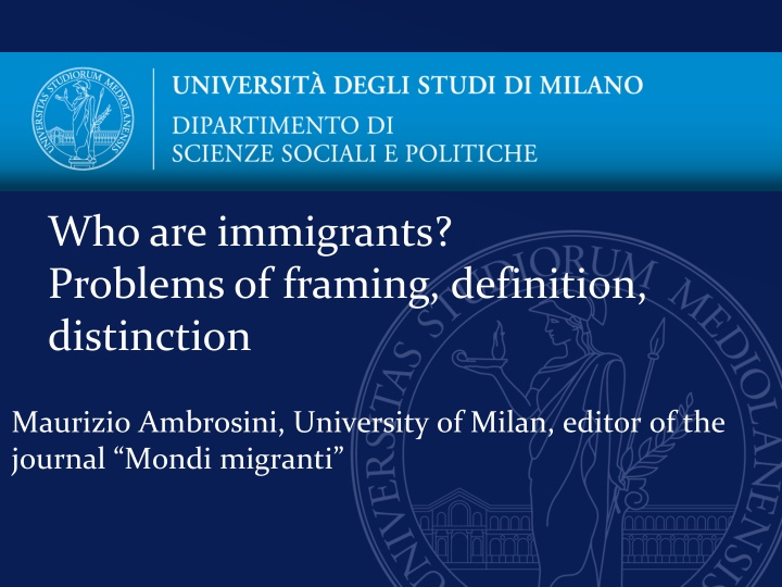 who are immigrants problems of framing definition