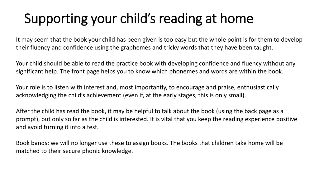 supporting your child s reading at home