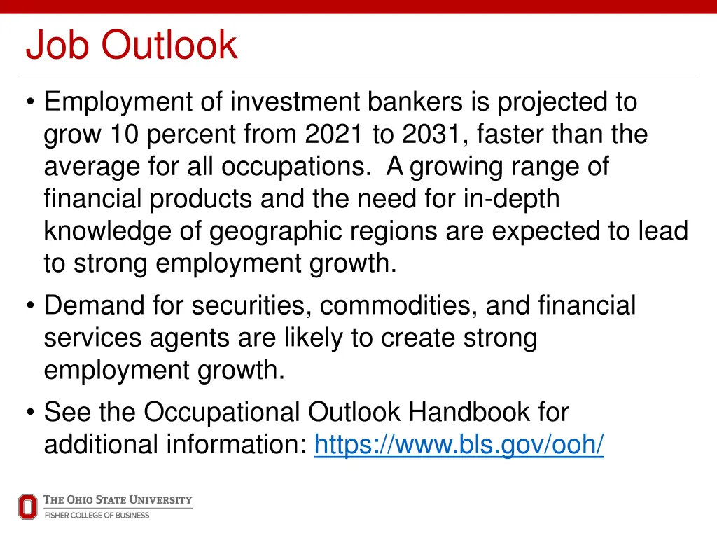 job outlook