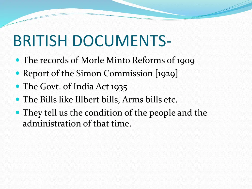 british documents