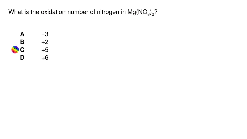 what is the oxidation number of nitrogen