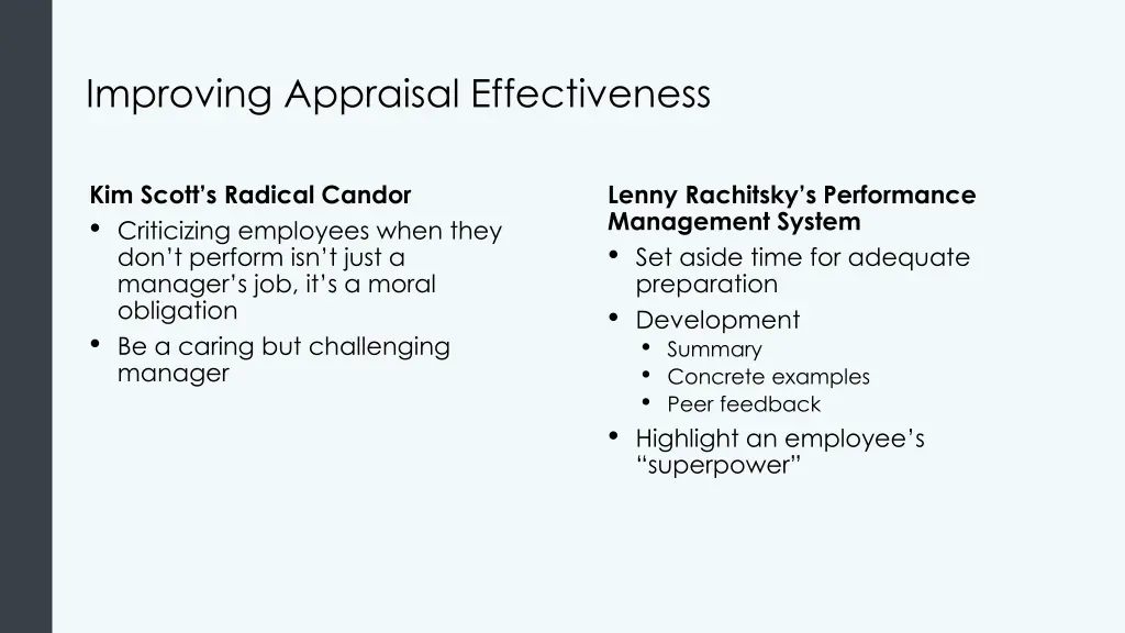 improving appraisal effectiveness