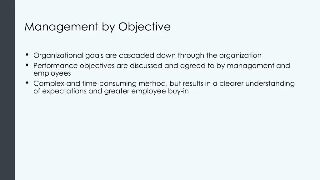 management by objective