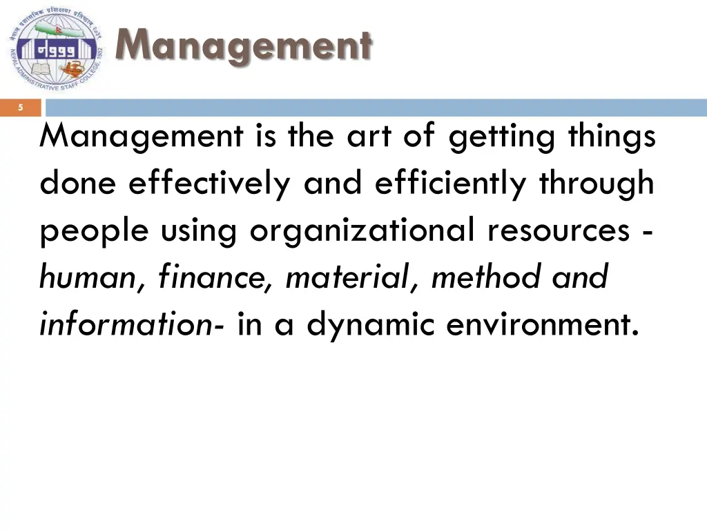 management