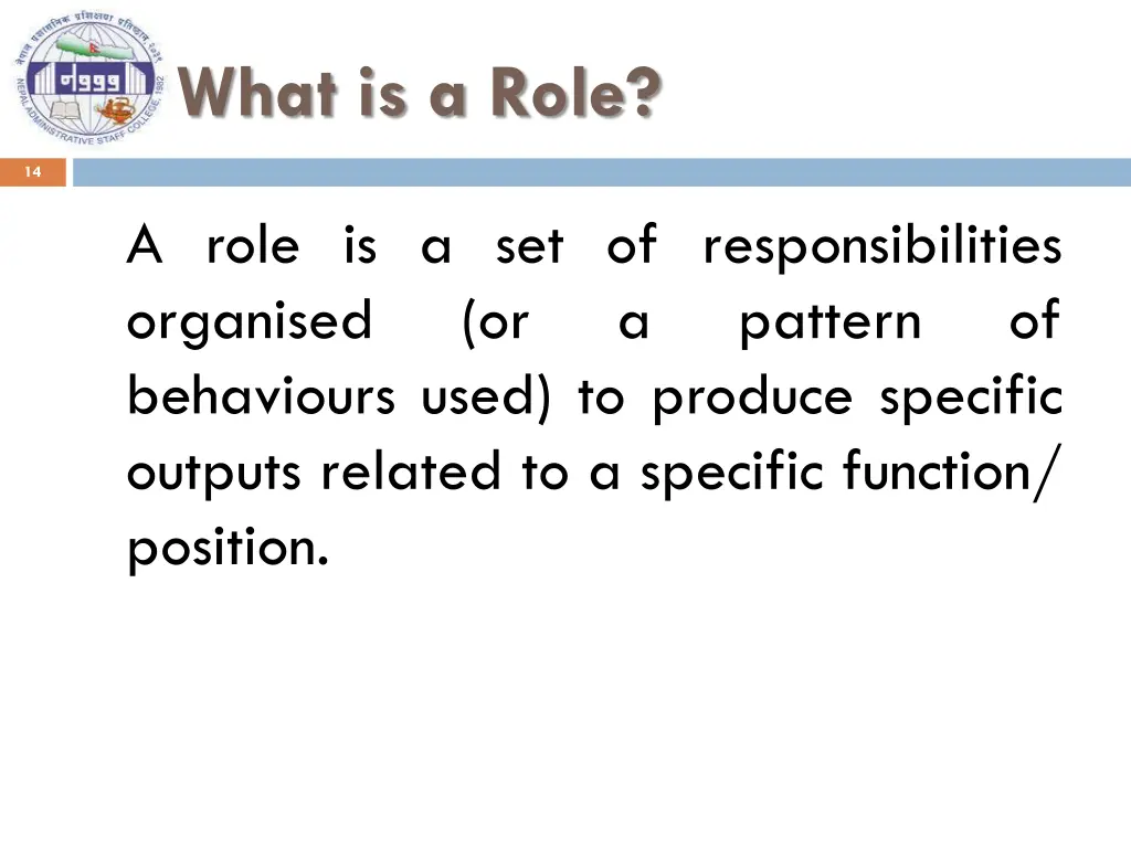 what is a role