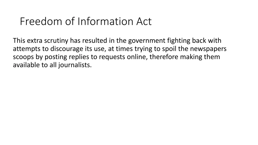 freedom of information act 2