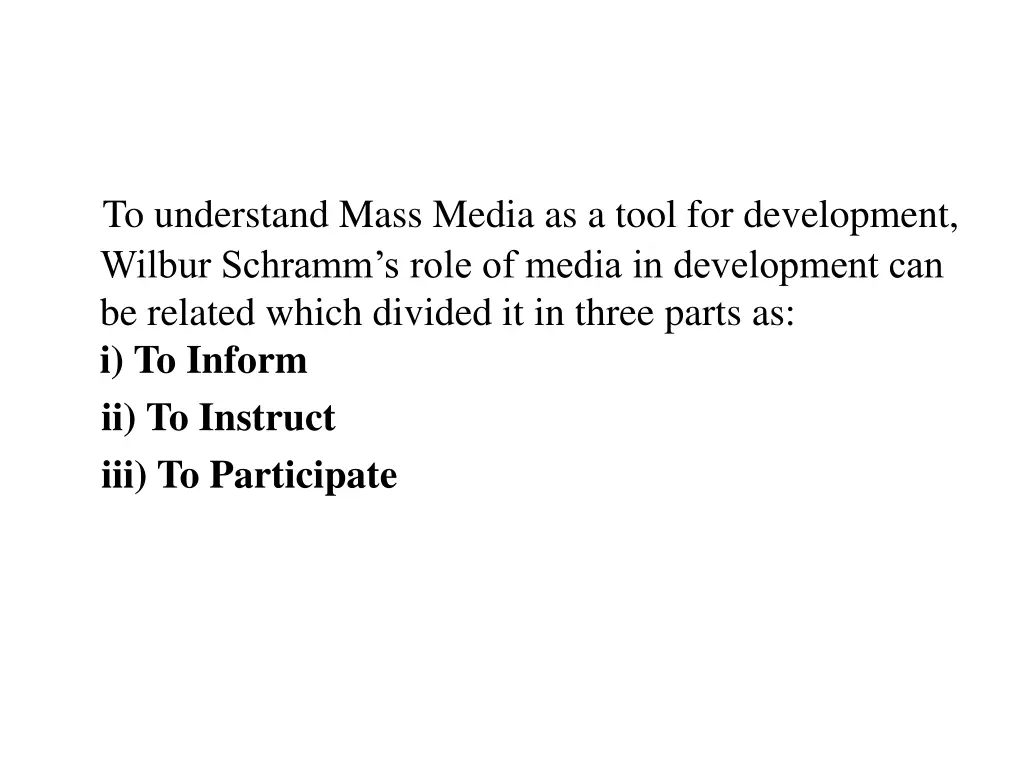 to understand mass media as a tool