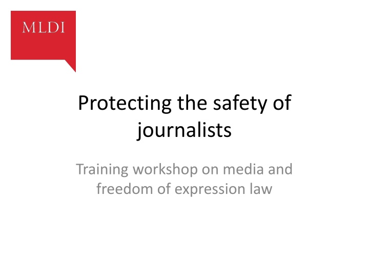 protecting the safety of journalists