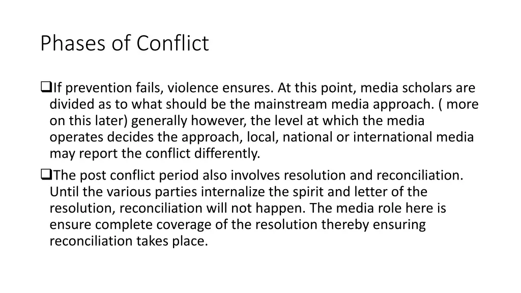 phases of conflict 1