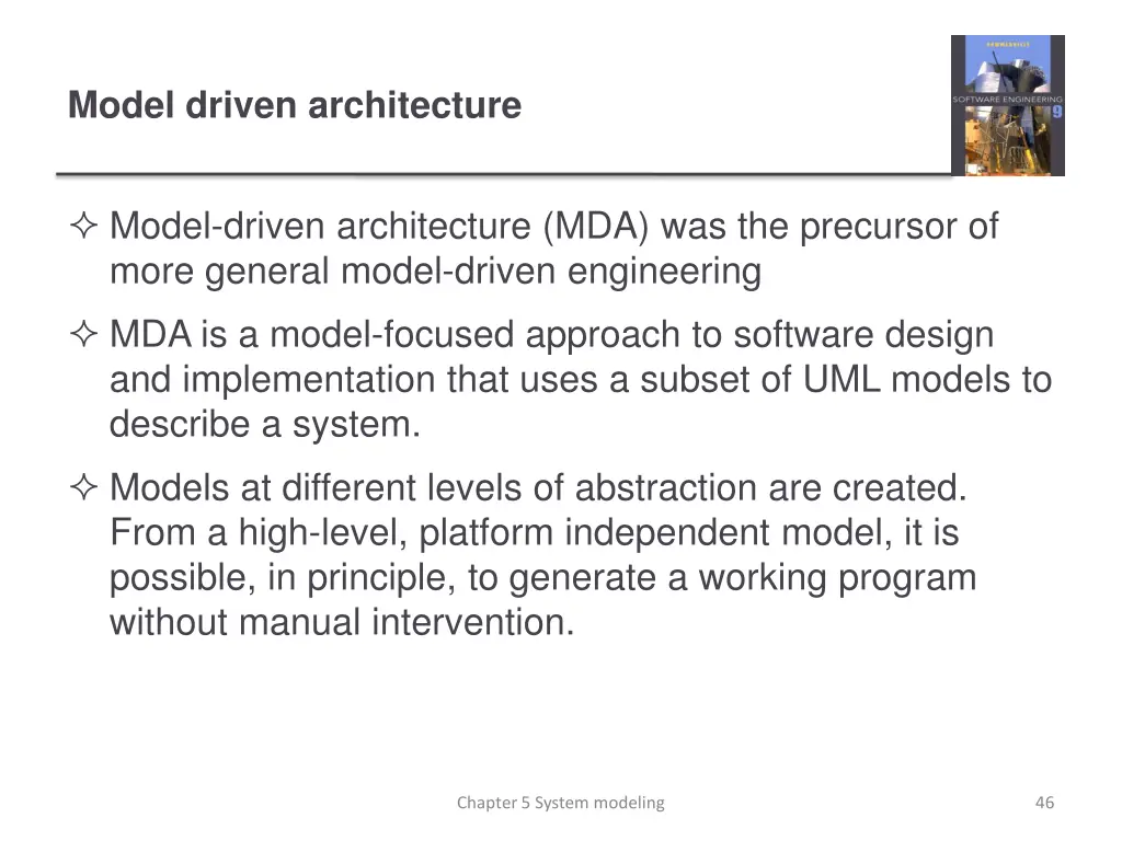 model driven architecture