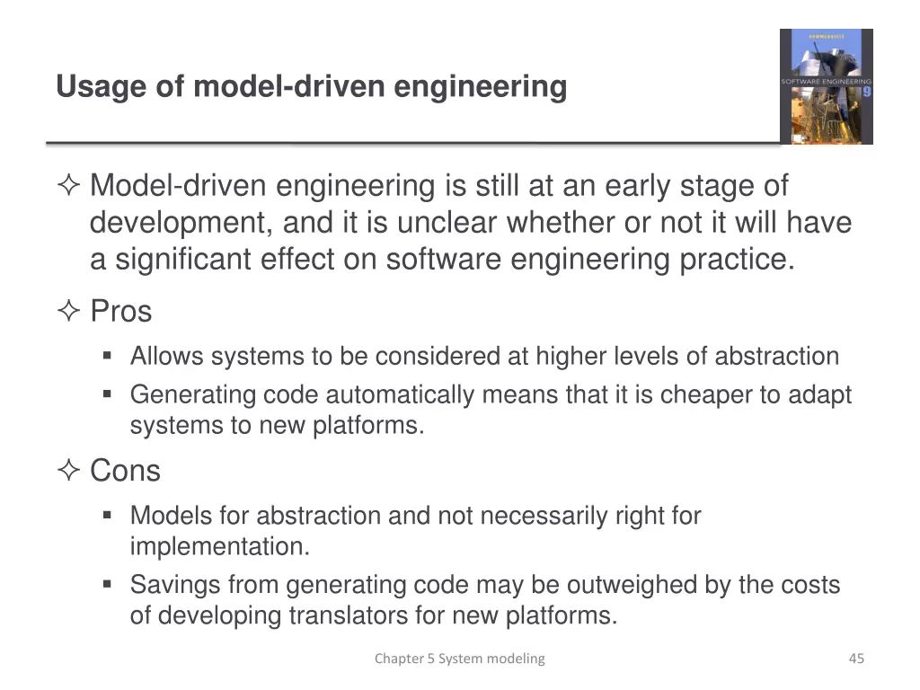 usage of model driven engineering